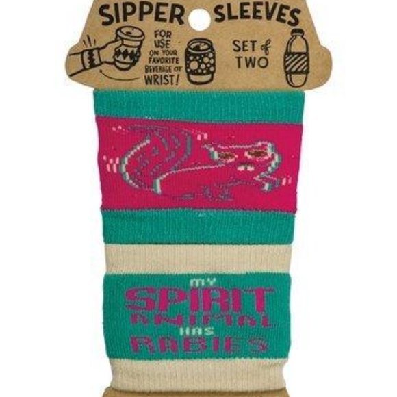 NWT  'My Spirit Animal Has Rabie's Sipper Sleeve -Set of Two - Picture 1 of 3